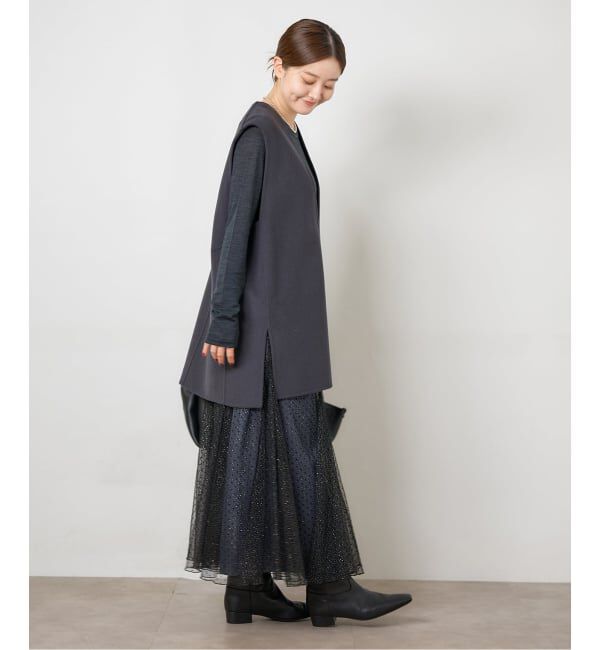 IENA「ドットラメチュールスカート」|スカート|