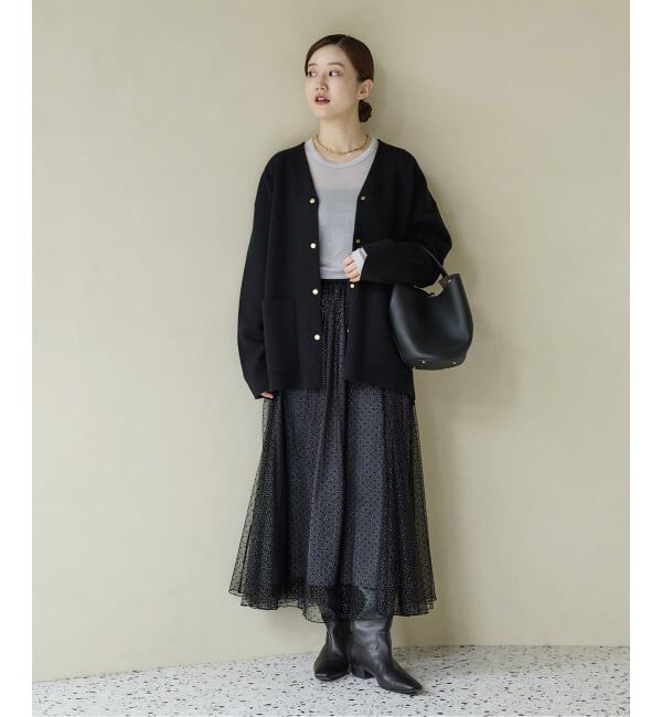 IENA「ドットラメチュールスカート」|スカート|