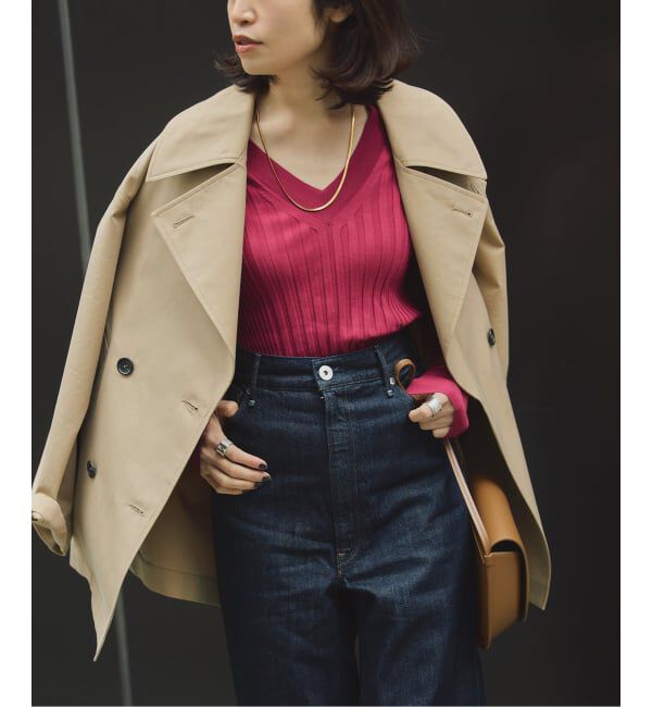 VERMEIL par iena「ショート トレンチコート」|トレンチコート|ベージュ