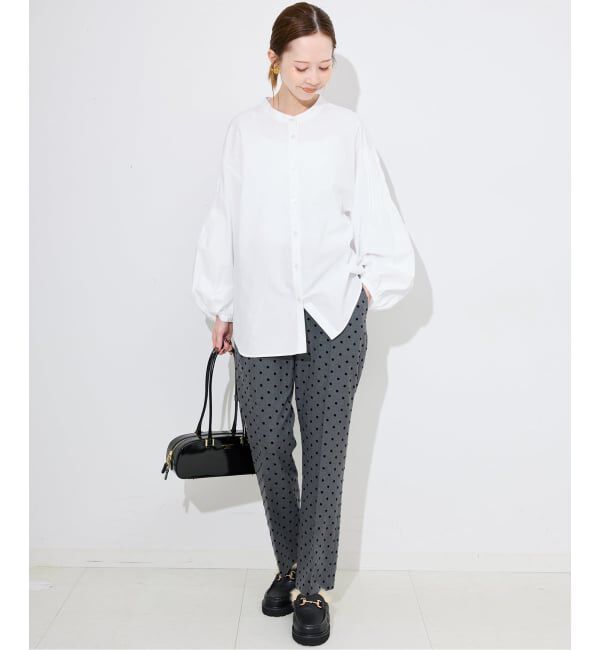 SLOBE IENA「《WEB限定/追加2》ピンタックバルーンスリーブブラウス」|シャツ・ブラウス|