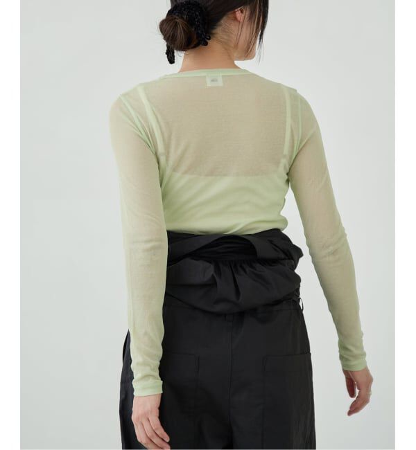 IENA LA BOUCLE「《追加》IENA LA BOUCLE 水撚りガスフライスクルーロングTシャツ」|Tシャツ・カットソー|