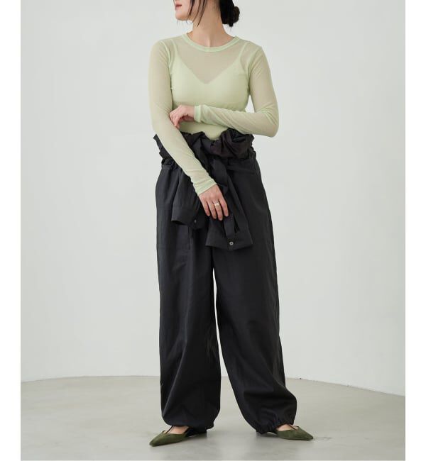 IENA LA BOUCLE「《追加》IENA LA BOUCLE 水撚りガスフライスクルーロングTシャツ」|Tシャツ・カットソー|