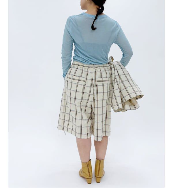 IENA LA BOUCLE「《追加》IENA LA BOUCLE 水撚りガスフライスクルーロングTシャツ」|Tシャツ・カットソー|