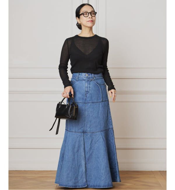 IENA LA BOUCLE「《追加》IENA LA BOUCLE 水撚りガスフライスクルーロングTシャツ」|Tシャツ・カットソー|