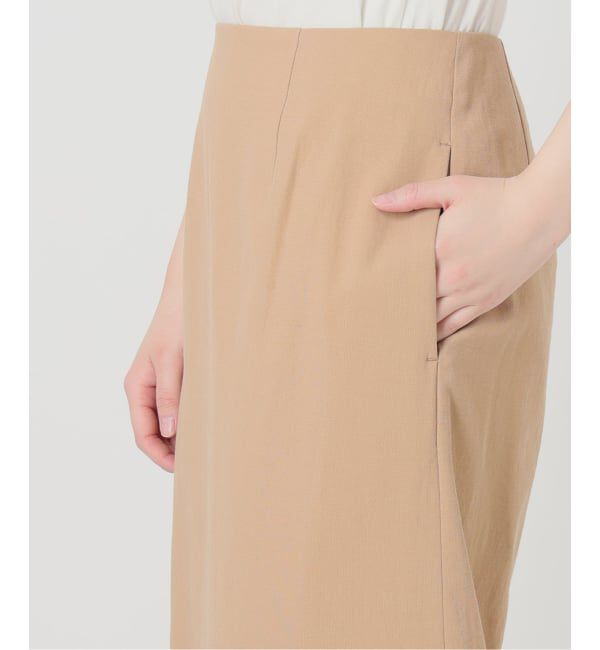 SLOBE IENA「《シリーズあり》リネンmixストレッチタイトスカート」|スカート|