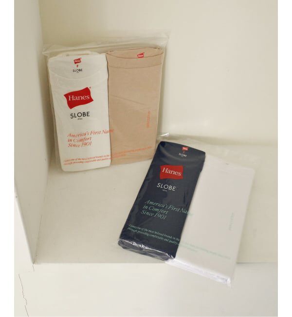 SLOBE IENA「《2枚セット》HANES/ヘインズ SLOBE別注 2STYLES PACK TEE」|Tシャツ・カットソー|