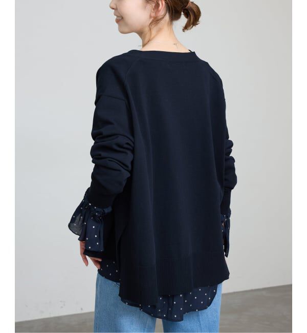 SLOBE IENA「《接触冷感/UV機能/WEB限定/追加》FROSTYCOTTON Vネックカーディガン」|カーディガン|