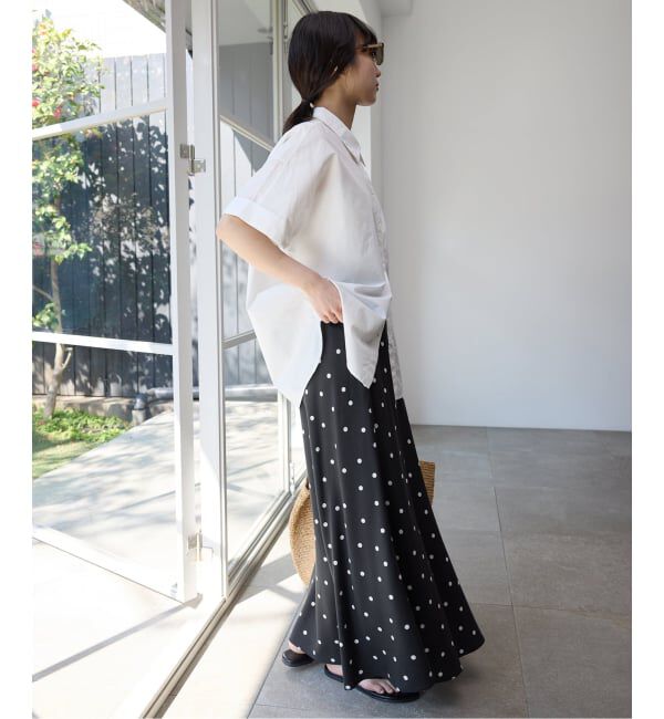 SLOBE IENA「《3サイズ展開/シリーズあり/追加2予約》フィブリルマーメイドフレアスカート」|スカート|