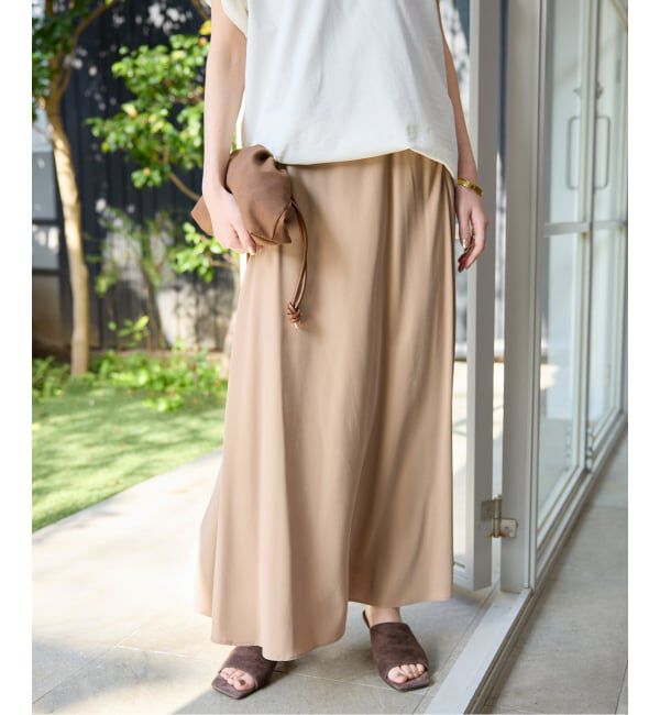 SLOBE IENA「《3サイズ展開/シリーズあり/追加2予約》フィブリルマーメイドフレアスカート」|スカート|