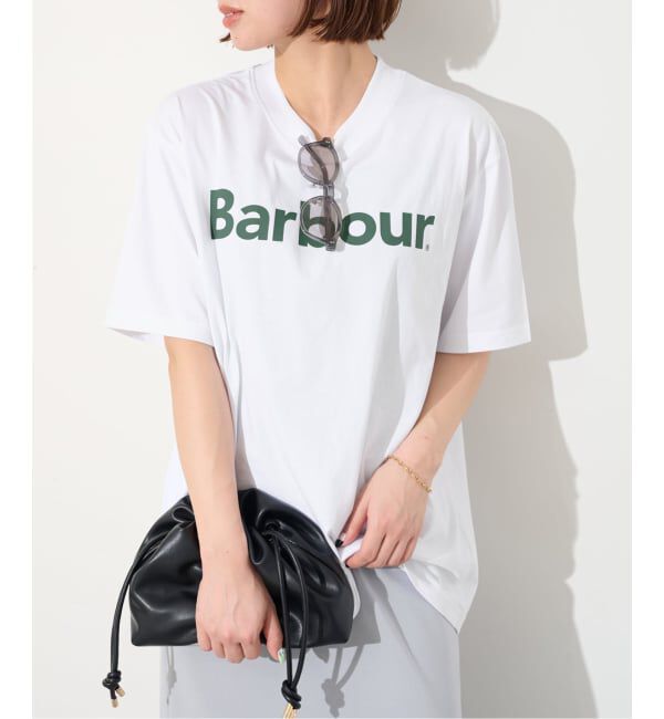 SLOBE IENA「《予約》Barbour/バブアー PENSFORD OS T-SHIRT LOGO  TEE2」|Tシャツ・カットソー|ホワイト