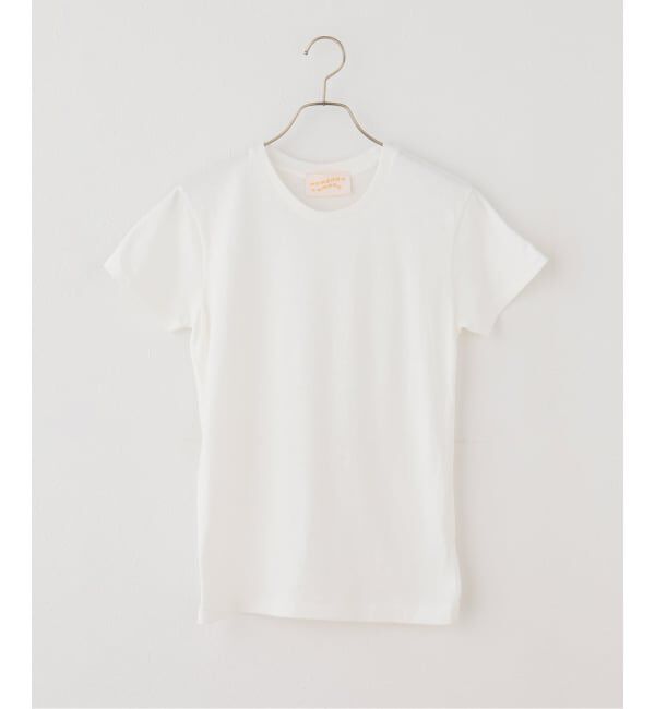 IENA LA BOUCLE「CAROUSE LAMBRA ケラウズランブラ SS SLIM CREW  261-491」|Tシャツ・カットソー|ホワイト