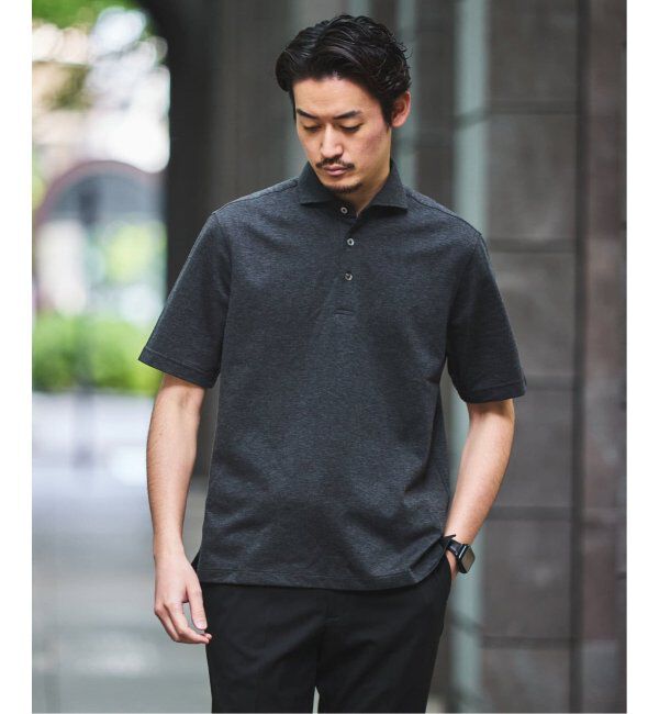EDIFICE「《追加》"吸水速乾＆イージーケア" 36ゲージ ツイリードライ ポロシャツ」|ポロシャツ|