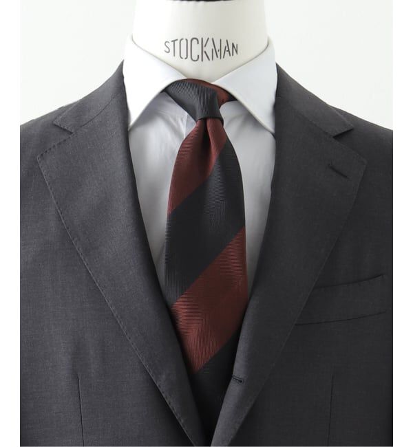 EDIFICE「AX ワイドレジメンタルタイ EMME EFFE」|ネクタイ・蝶ネクタイ|ブラウン