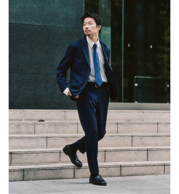 417 EDIFICE「ドライストレッチツイル セットアップ &rdquo;ジャケット1点+パンツ1点&rdquo; の2点セット」|スーツ|