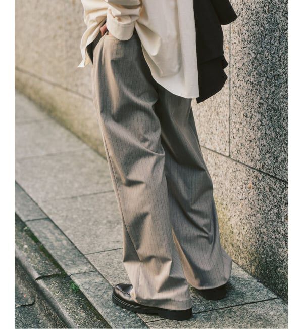 417 EDIFICE「TR ワイドイージーパンツ」|スラックス|
