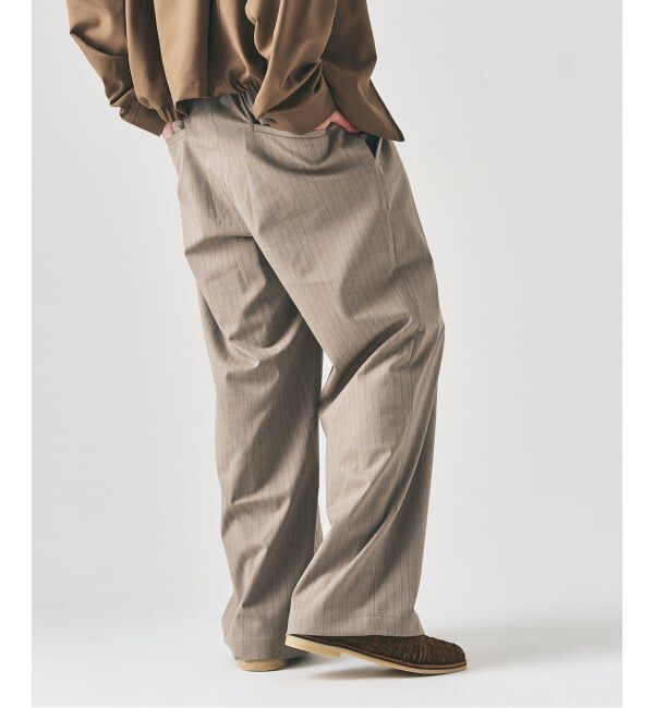 417 EDIFICE「TR ワイドイージーパンツ」|スラックス|