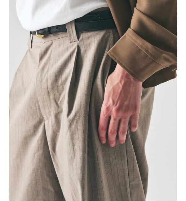 417 EDIFICE「TR ワイドイージーパンツ」|スラックス|