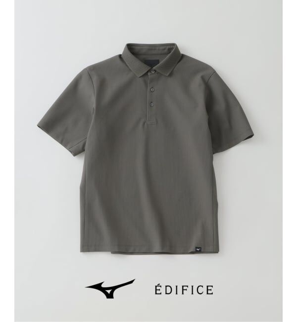 EDIFICE「MIZUNO(ミズノ) 別注 DYNAMOTION ポロシャツ」|ポロシャツ|グレー