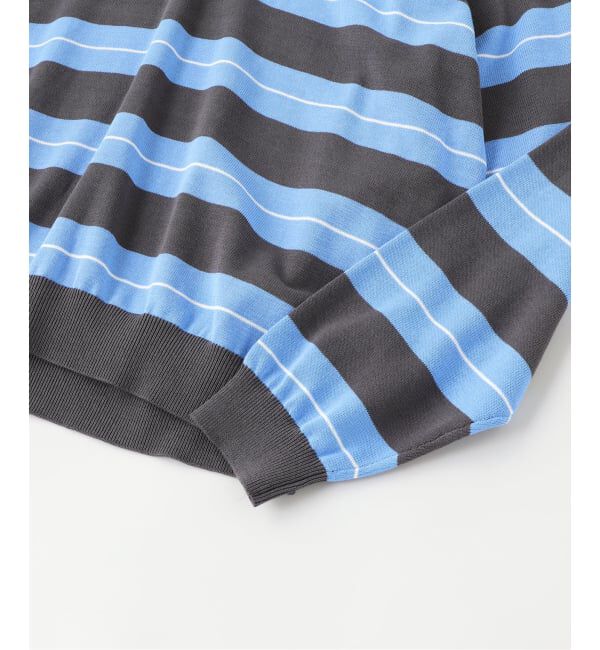 EDIFICE「マルチボーダー スキッパー ニット」|ニット・セーター|