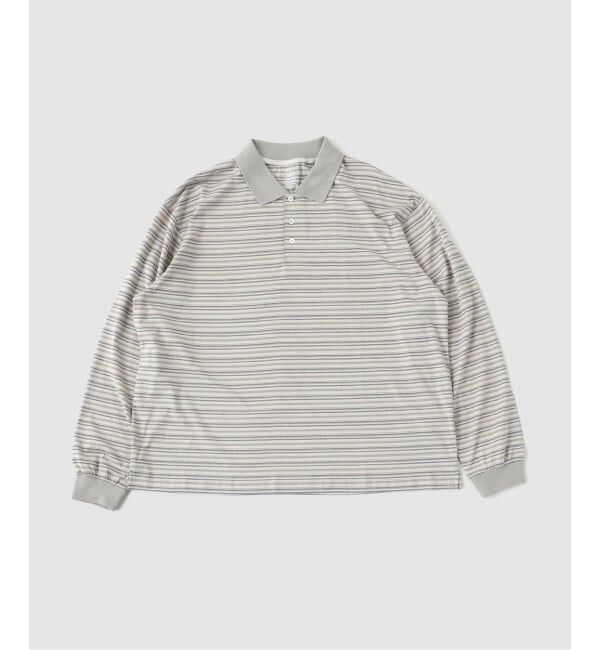 417 EDIFICE「【ANOTHER OFFICE/アナザーオフィス】Brief Stripe Rugby TEE」|Tシャツ・カットソー|ベージュ