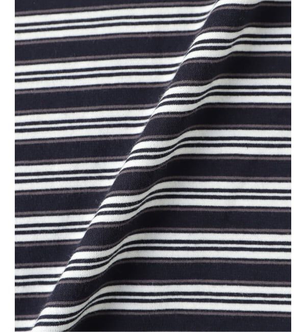 417 EDIFICE「【ANOTHER OFFICE/アナザーオフィス】Brief Stripe Rugby TEE」|Tシャツ・カットソー|