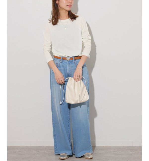 JOURNAL STANDARD relume「《追加3》ソフトテレコクルーネックロングTEE」|Tシャツ・カットソー|