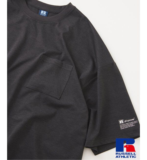 JOURNAL STANDARD relume「吸水速乾 RUSSELL ATHLETIC 別注 Dri-Power(R) BIG Tシャツ」|Tシャツ・カットソー|グレー