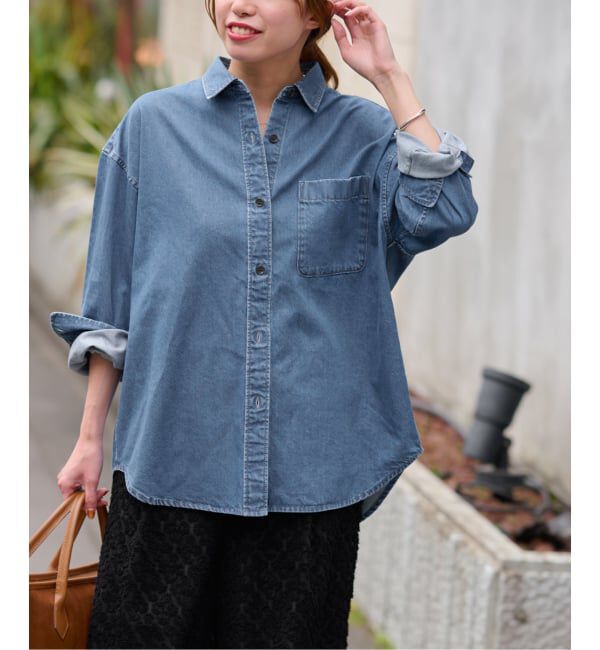 JOURNAL STANDARD relume「DENIMオーバーサイズシャツ」|シャツ・ブラウス|