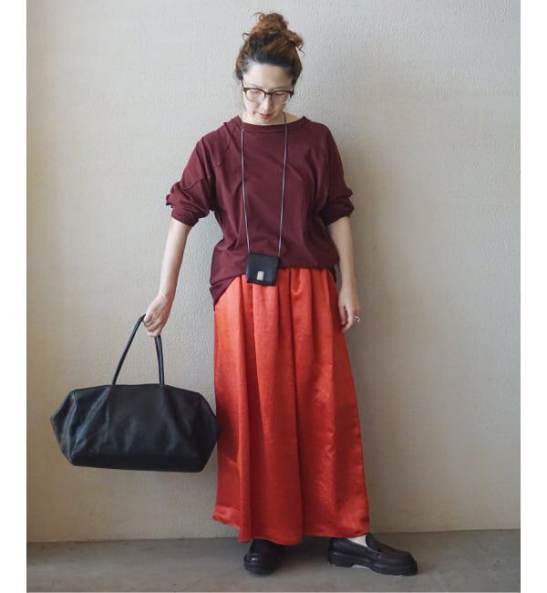 journal standard luxe「ヴィンテージサテン ギャザースカート」|スカート|