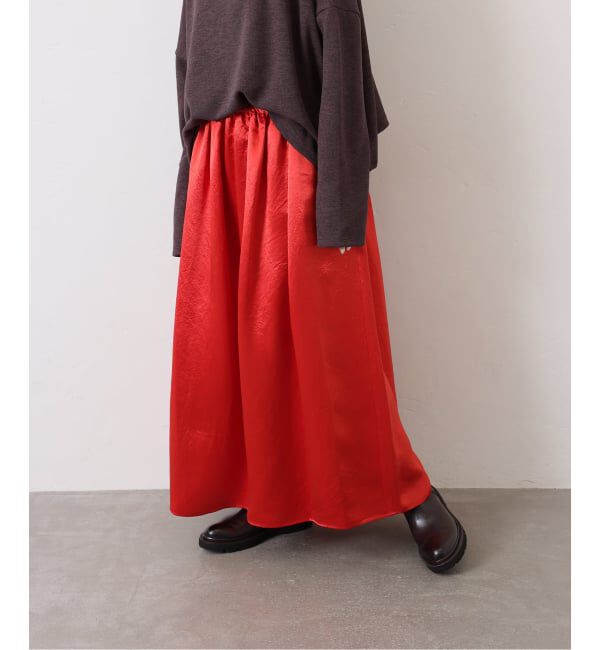 journal standard luxe「ヴィンテージサテン ギャザースカート」|スカート|