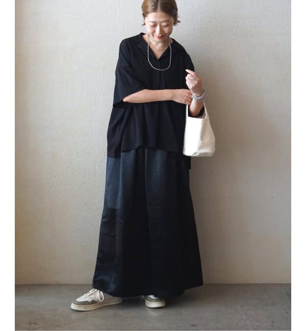 journal standard luxe「ヴィンテージサテン ギャザースカート」|スカート|