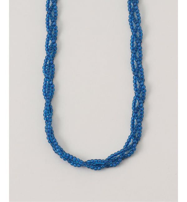JOURNAL STANDARD relume「RELUME 3レンガラスビーズネックレス」|ネックレス|ブルー A