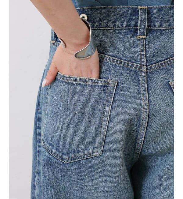 journal standard luxe「《追加》13OZデニム タックラウンドパンツ」|デニム|