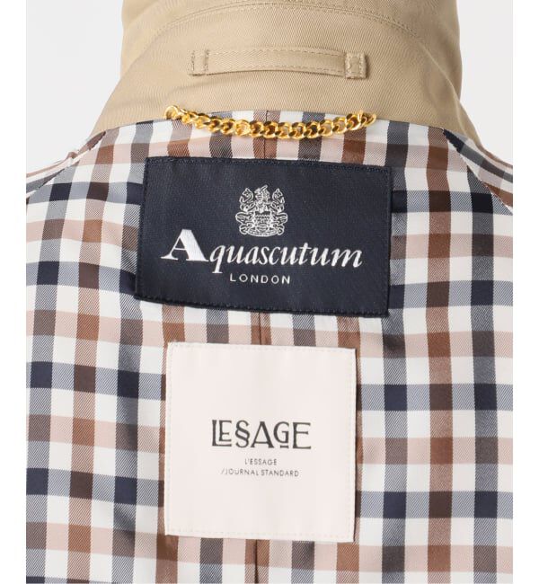 journal standard L'essage「【金子綾さん着用】【別注】Aquascutum&times;LESSAGE ステンカラーコート」|ステンカラーコート|