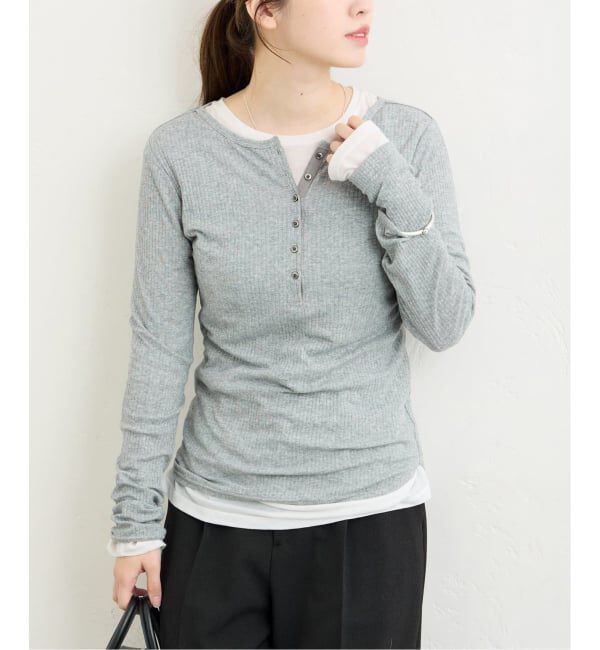JOURNAL STANDARD「《追加3》シアーテレコヘンリーネックプルオーバー」|Tシャツ・カットソー|