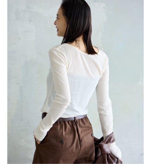 JOURNAL STANDARD「《追加3》シアーテレコヘンリーネックプルオーバー」|Tシャツ・カットソー|