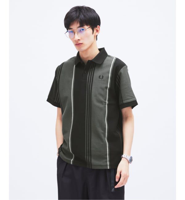 JOURNAL STANDARD「《予約》FRED PERRY / フレッドペリー 別注 ストライプ ピケ ポロシャツ」|ポロシャツ|