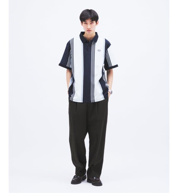 JOURNAL STANDARD「《予約》FRED PERRY / フレッドペリー 別注 ストライプ ピケ ポロシャツ」|ポロシャツ|