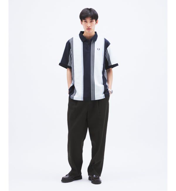 JOURNAL STANDARD「《予約》FRED PERRY / フレッドペリー 別注 ストライプ ピケ ポロシャツ」|ポロシャツ|