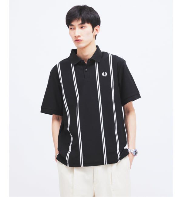 JOURNAL STANDARD「《予約》FRED PERRY / フレッドペリー 別注 ストライプ ピケ ポロシャツ」|ポロシャツ|
