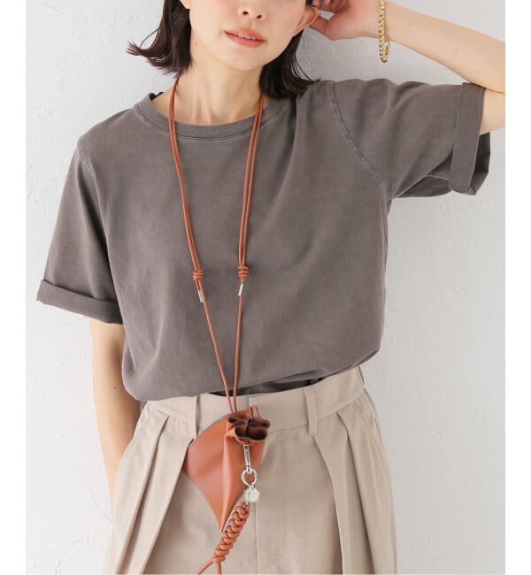 journal standard L'essage「スワイー/ピグメントTシャツ」|Tシャツ・カットソー|ブラウン