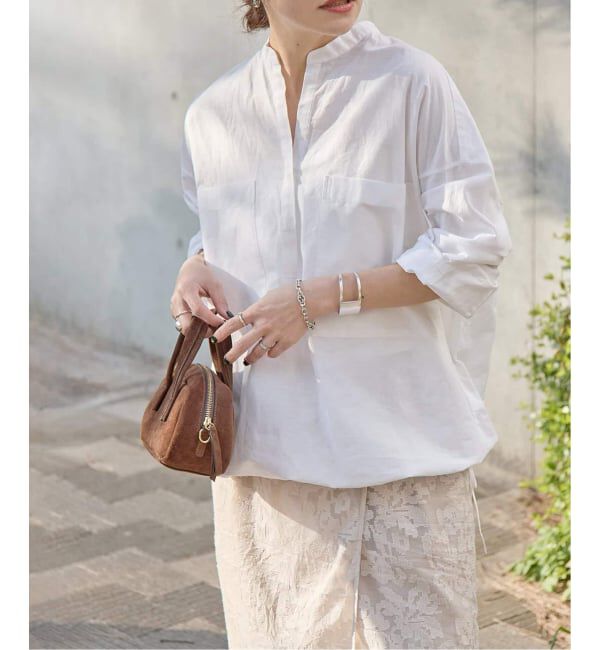 JOURNAL STANDARD「《追加2》ハードマンズリネンコットンスキッパーシャツ」|シャツ・ブラウス|