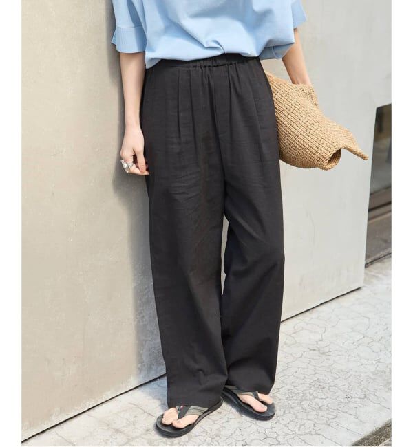 JOURNAL STANDARD「《追加2》ウォッシャブルコットンリネンIVISストレートパンツ」|その他|