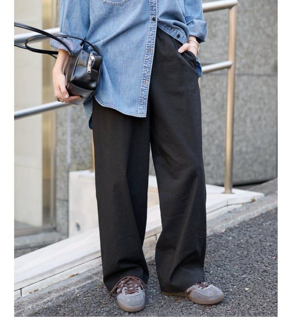 JOURNAL STANDARD「《追加2》ウォッシャブルコットンリネンIVISストレートパンツ」|その他|