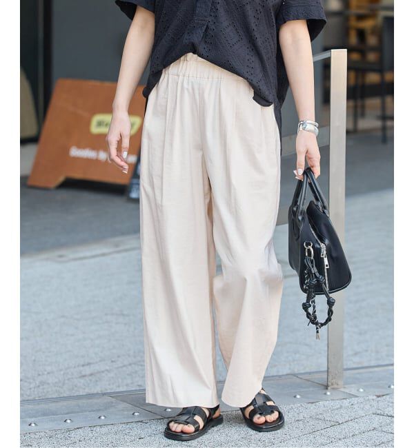 JOURNAL STANDARD「《追加2》ウォッシャブルコットンリネンIVISストレートパンツ」|その他|ナチュラル A