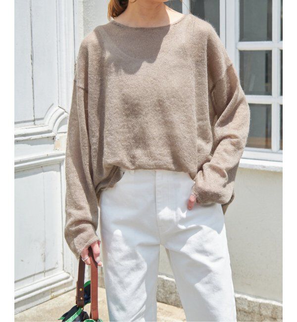 Spick and Span「《WEB限定カラー有り / 追加》ルーズモヘヤMIXボートネックニット」|ニット・セーター|
