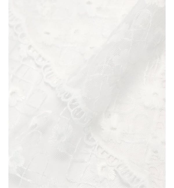 U by SPICK&SPAN「《追加》シアーFLOWERレーススカーフ2」|バンダナ・スカーフ|