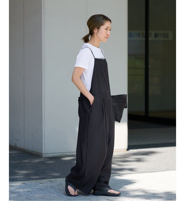 FRAMeWORK「≪追加≫キュプラツイルキャミサロペット 3」|オールインワン|