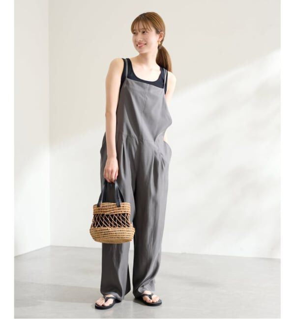 FRAMeWORK「≪追加≫キュプラツイルキャミサロペット 3」|オールインワン|