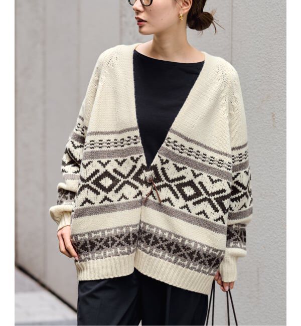 FRAMeWORK「≪追加≫ジャガードカーディガン 2」|カーディガン|